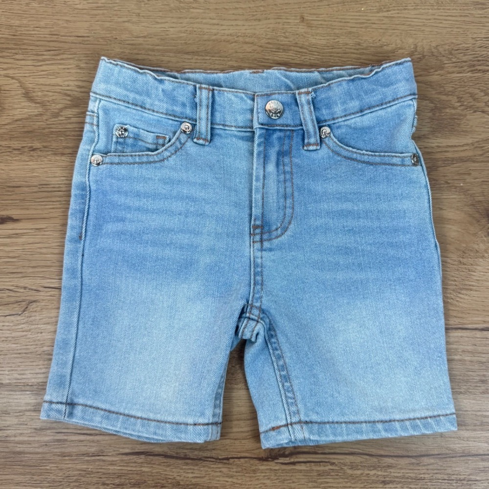Koala Kids Denim Shorts Boys 3T Light Blue Stretch Adjustable Waist